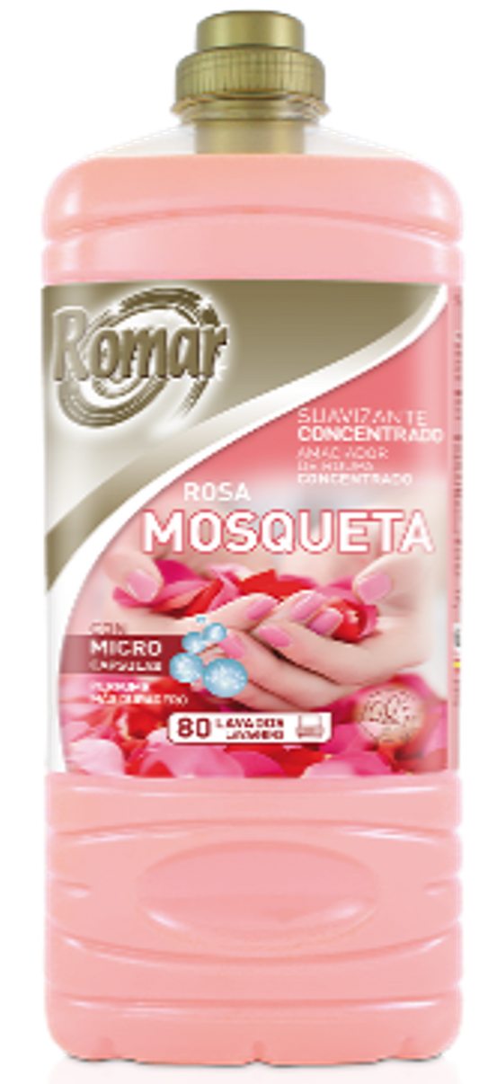 ROMAR SOFT WASVERZACHTER 2L ROSA EGLANTIER 72 WASBEURTEN