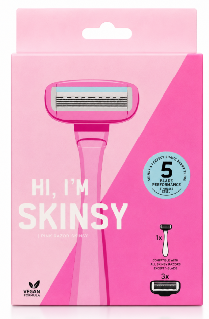 SKINSY 1 SCHEERMES + 3 NAVULMESJES 5-BLADE