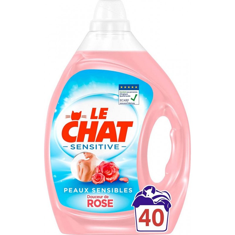 LE CHAT VLOEIBAAR WASMIDDEL 40SC 2L SENSITIVE DOUCEUR DE ROSE