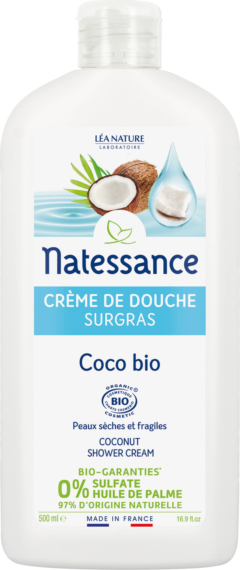 NATESSANCE DOUCHE 500ML COCO BIO