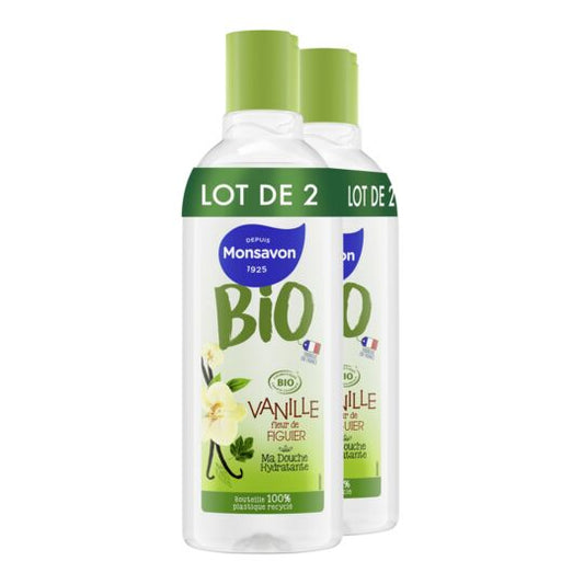 MONSAVON BIO DOUCHE VANILLE FLEUR DE FIGUIER LOT DE 2X300ML