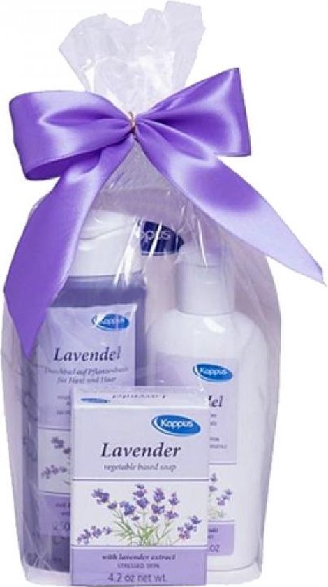 KAPPUS LAVENDEL SET SOAP 125 GR  GEL DOUCHE 250 ML - BODY LOTION 200 ML