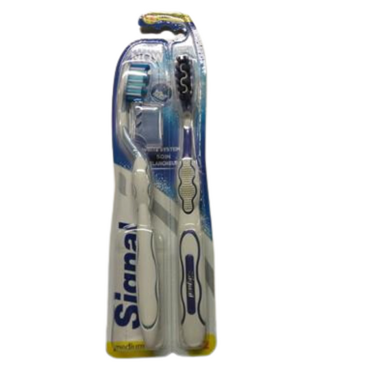 SIGNAL TANDENBORSTEL MEDIUM 2ST WHITE   NOW  WHITE SYSTEM SOIN BLANCHEUR