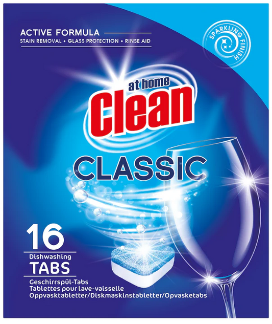 AT HOME CLEAN VAATWASTABLETTEN 16X13GR CLASSIC