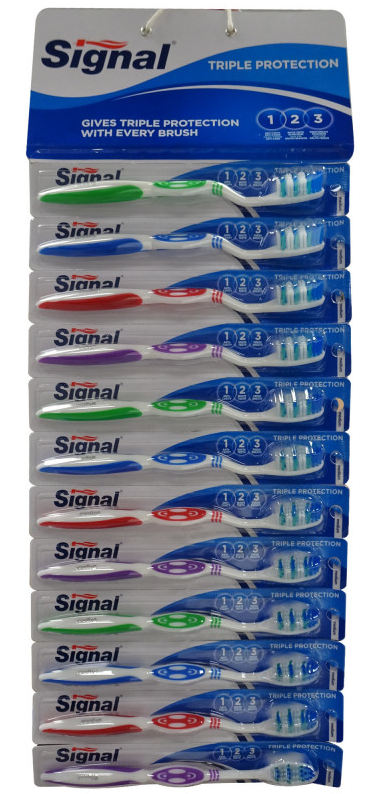 SIGNAL TANDENBORSTELS TRIPLE PROTECTION 12 STUKS