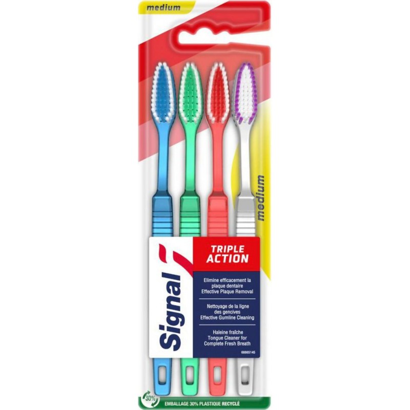 SIGNAL TANDENBORSTEL 4 ST TRIPLE ACTION MEDIUM