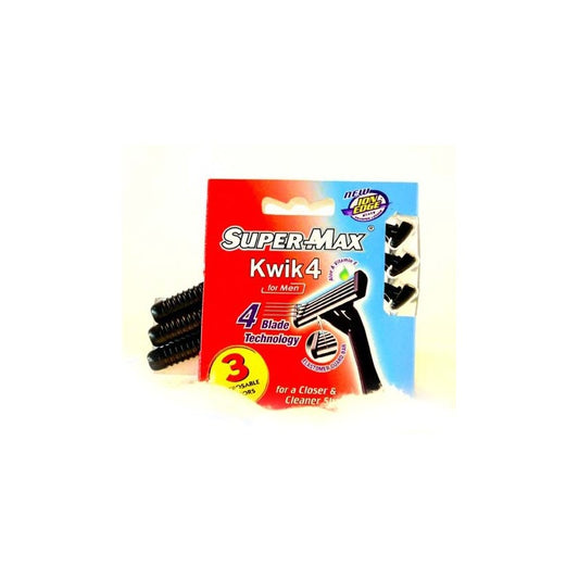 SUPERMAX SCHEERMESJES VOOR MANNEN 3 ST  KWIK 4