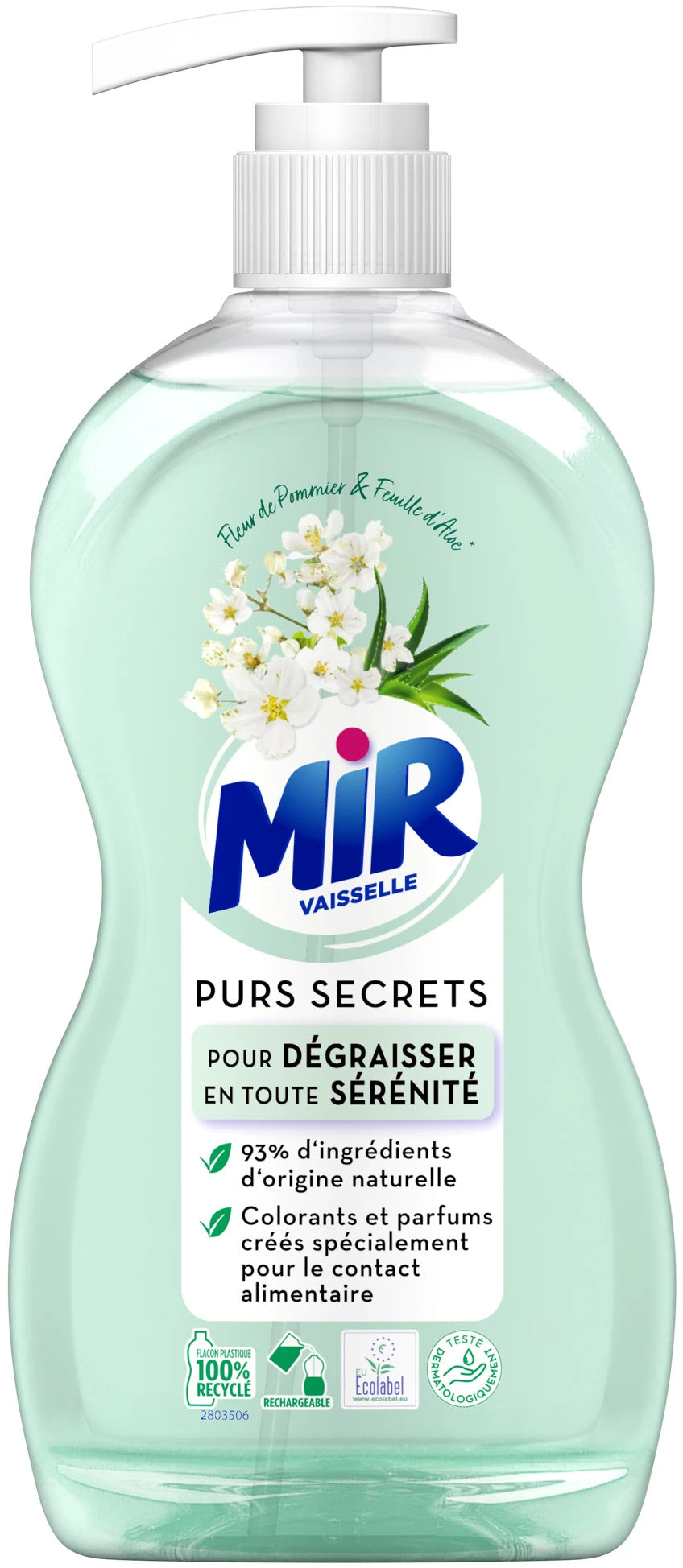 MIR AFWASMIDDEL MET POMP FLEUR DE POMMIER & FEUILLE D'ALOE 420ML