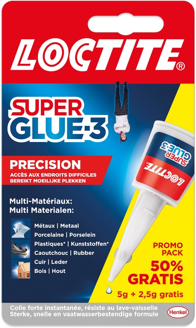 LOCTITE SUPER GLUE 3 PROMO PACK PRECISION 5GR + 2,5GR