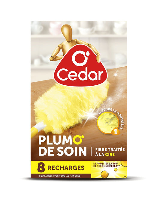 O'CEDAR STOFFER PLUMEAU DE SOIN 8 RECHARGES