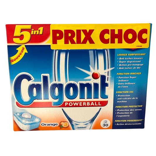 CALGONIT VAATWASTABLETTEN 30 TABS 5 IN 1 ORANGE