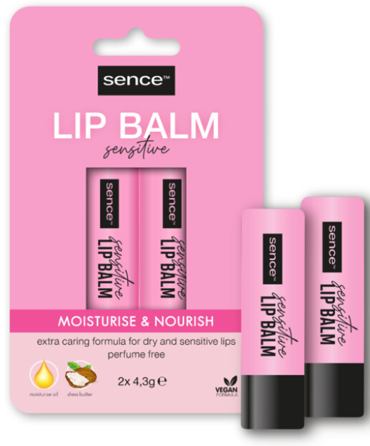 SENCE LIPPENBALSEM SENSITIVE 2 X 4,3GR