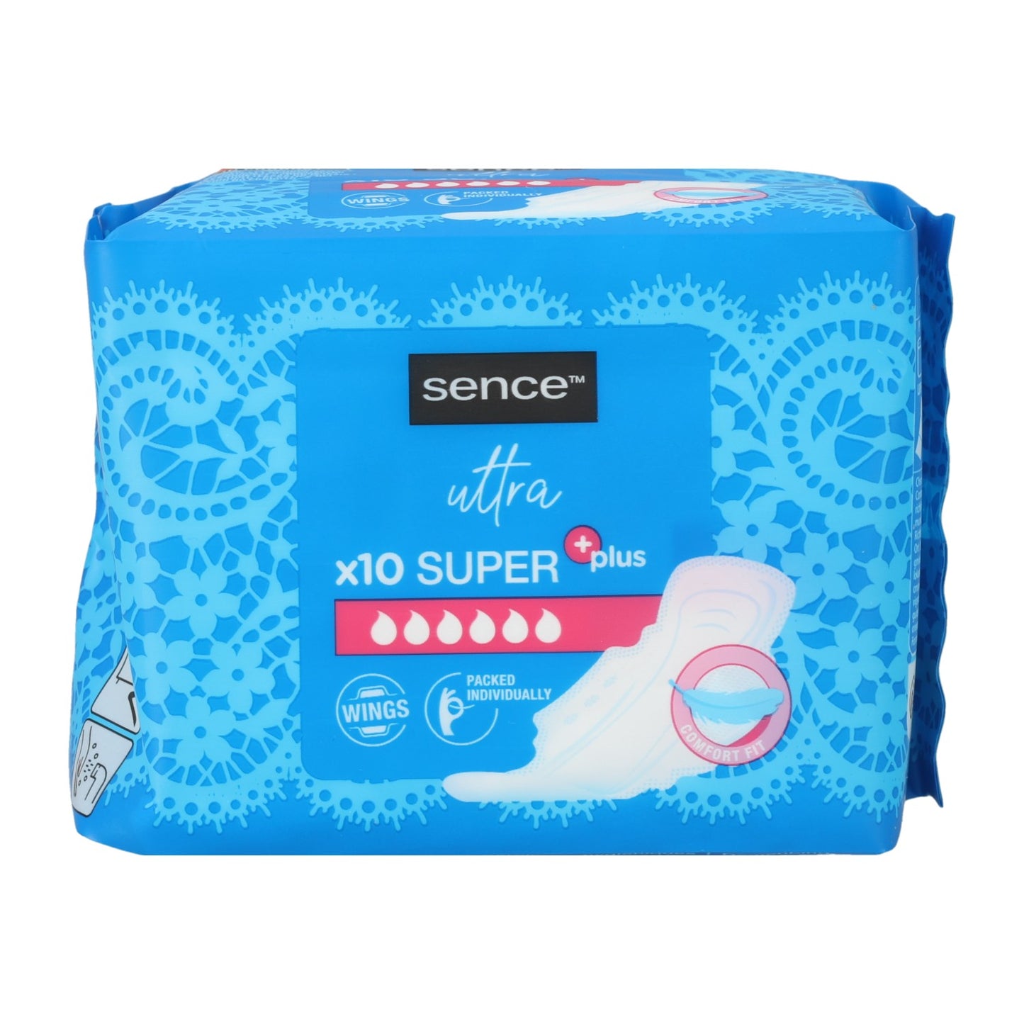 SENCE MAANDVERBANDEN 10ST SUPER PLUS MET VLEUGELTJES