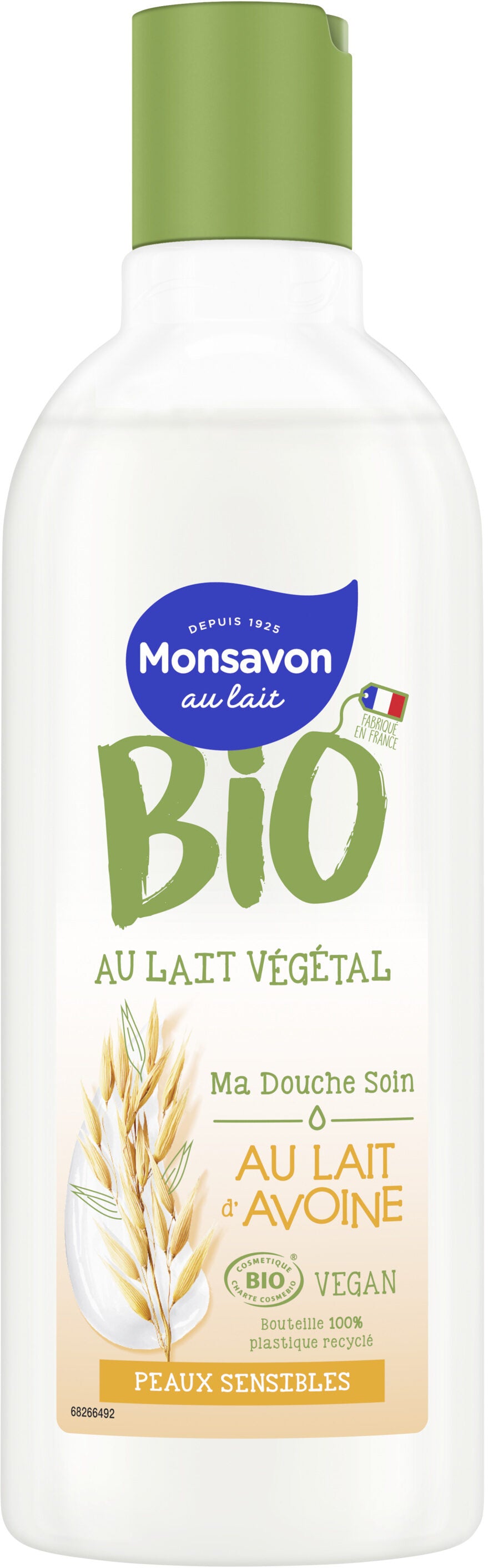 MONSAVON BIO DOUCHE AU LAIT D'AVOINE 300ML PEAUX SENSIBLES