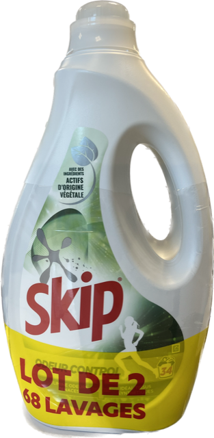 SKIP VLOEIBAAR WASMIDDEL 2 X 34SC 1,53L ODEUR CONTROL