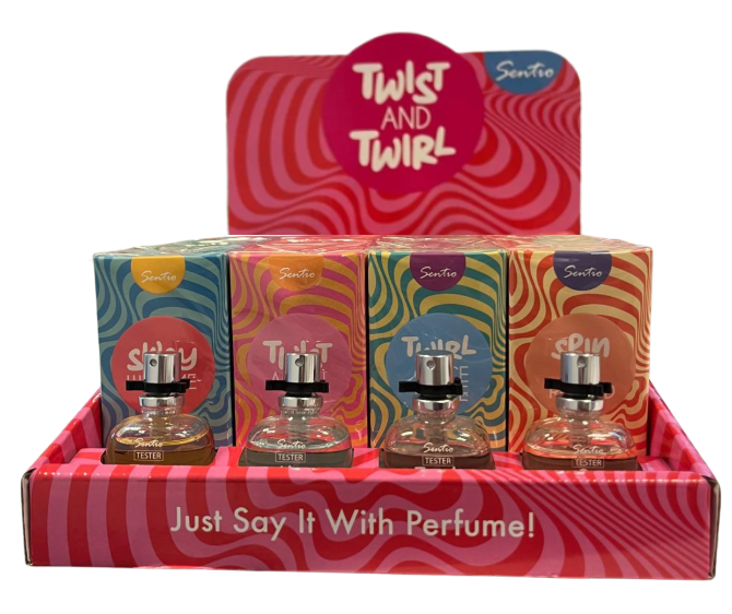 DISPLAY SENTIO TWIST AND TWIRL EAU DE PARFUM 20X50ML + 4 TESTERS 15ML