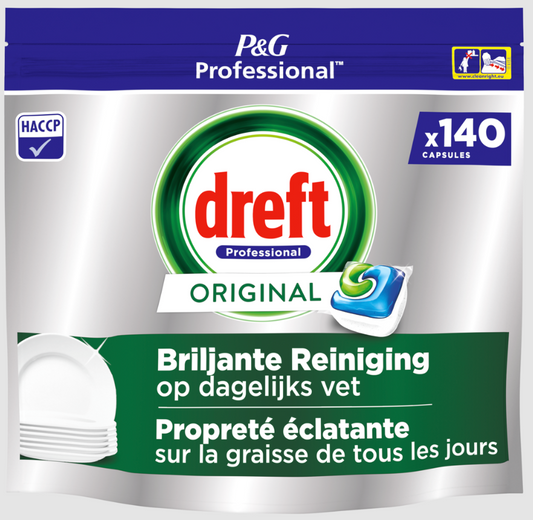 DREFT PROFESSIONAL VAATWASTABS ORIGINAL 140PCS