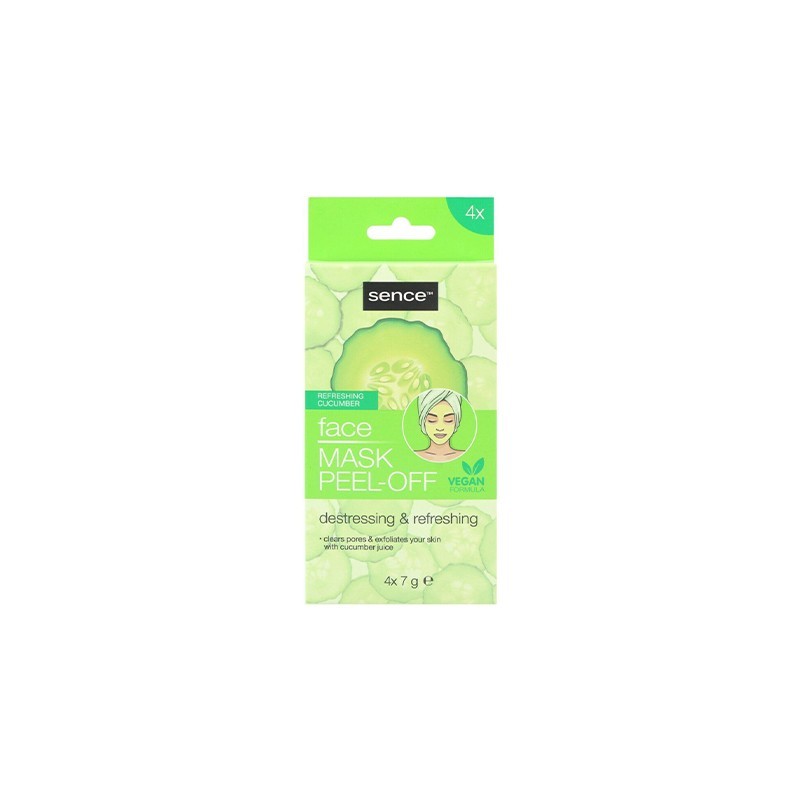 SENCE KOMKOMMER PEEL-OFF MASKER 4X7GR