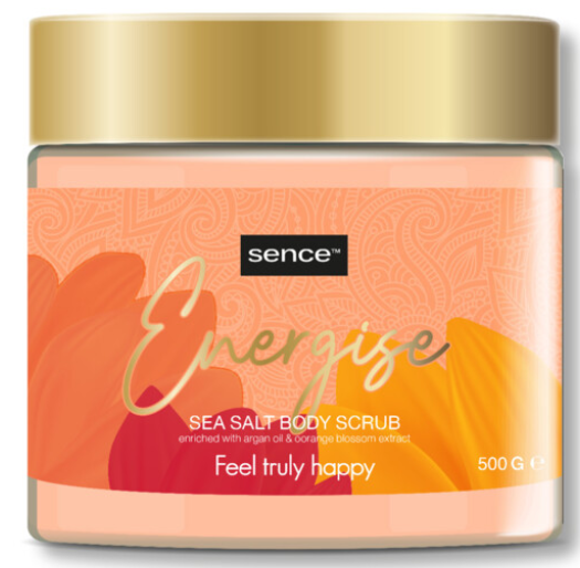 SENCE WELLNESS SEA SALT BODY SCRUB 500GR ENERGISE