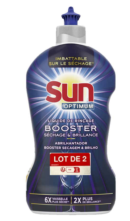 SUN OPTIMUM GLANSSPOELMIDDEL BOOSTER LOT DE 2 X 450ML