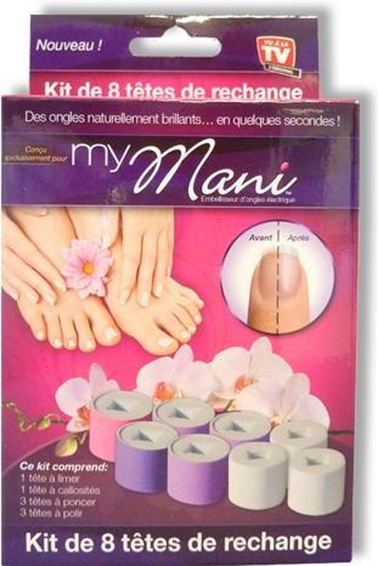 MY MANI NAGELVERZORGINGSKIT NAVULLING   MET 8 KOPPEN