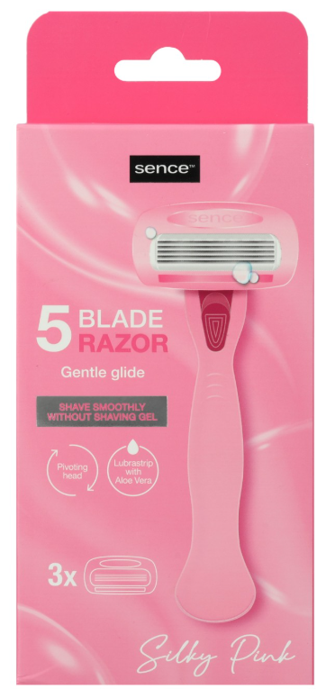 SENCE 1 SCHEERMES + 3 REFILL MESJES 5 BLADES