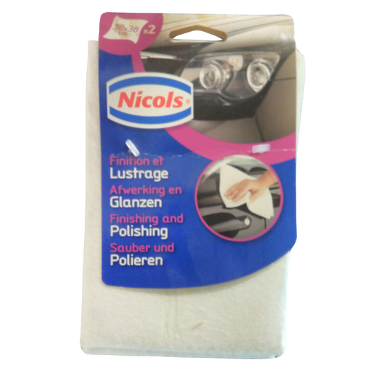 NICOLS AUTO WASSET VAATDOEK WIT X 2