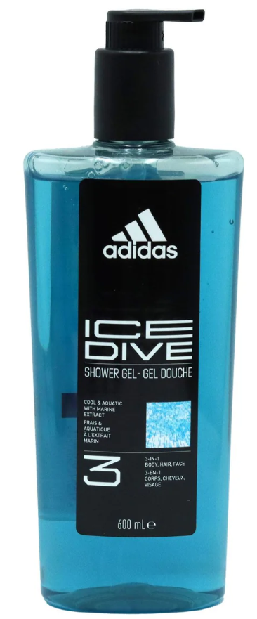 ADIDAS DOUCHEGEL MET POMP ICE DIVE 600ML
