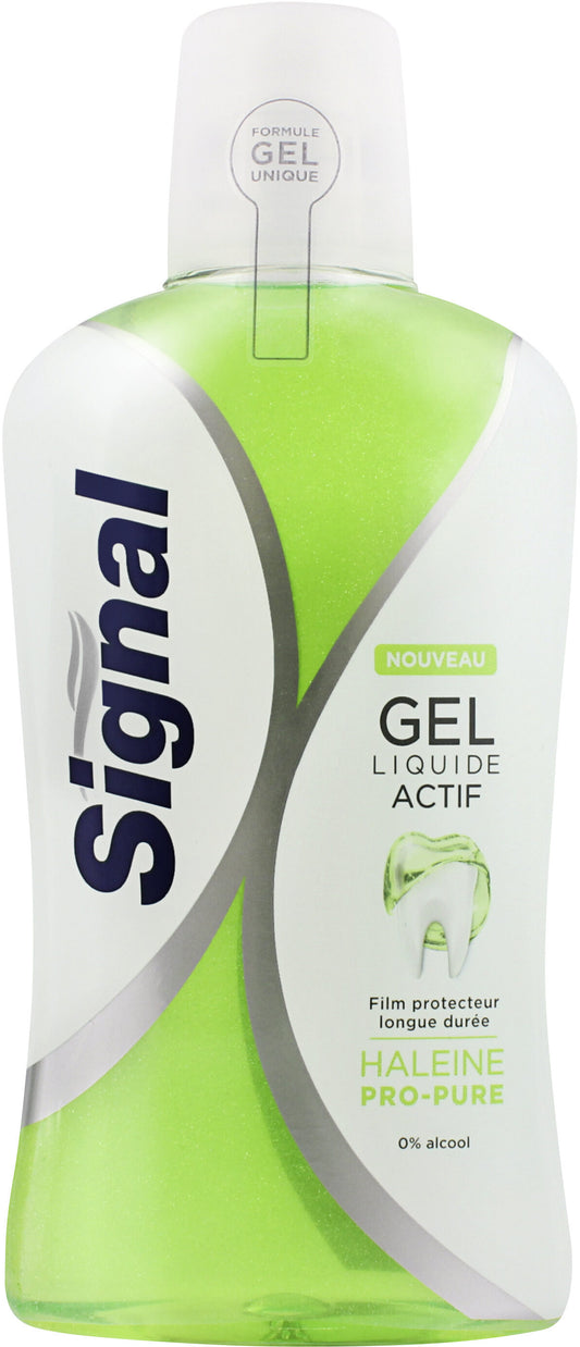 SIGNAL MONDWATER 500ML GEL LIQUIDE ACTIFHALEINE PRO-PURE