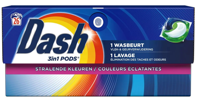 DASH 3IN1 PODS 26 X 17,3GR STRALENDE KLEUREN