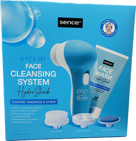 SENCE GEZICHTREINIGER SYSTEEM HYDRO SHOCK SET VAN 6 STUKS