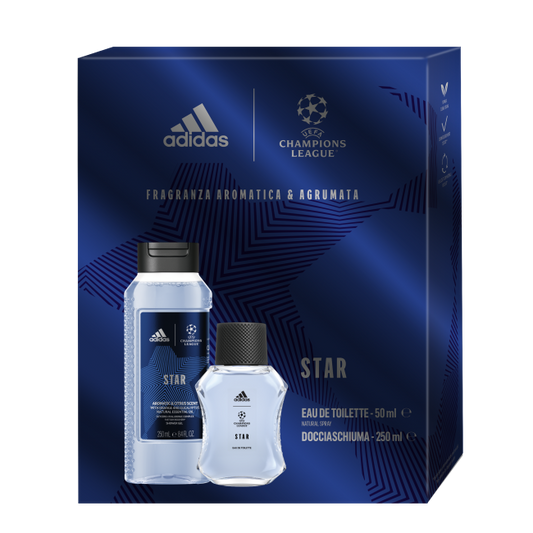 ADIDAS GIFTSET CHAMPIONS LEAGUE 50ML EDT + 250ML SHOWER GEL