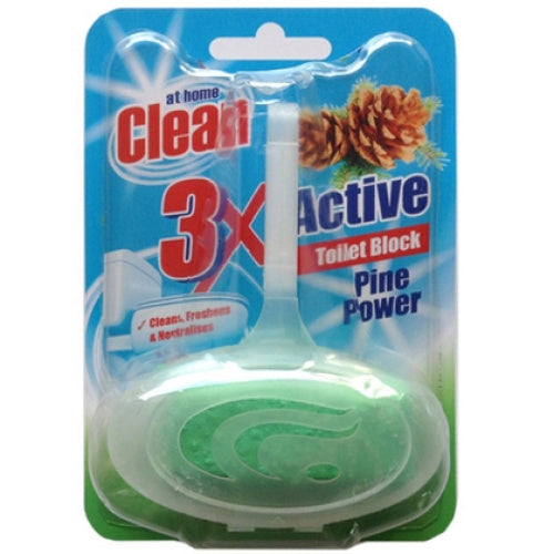 AT HOME TOILET BLOK 40G CLEAN 3 X ACTIVE  DEN POWER