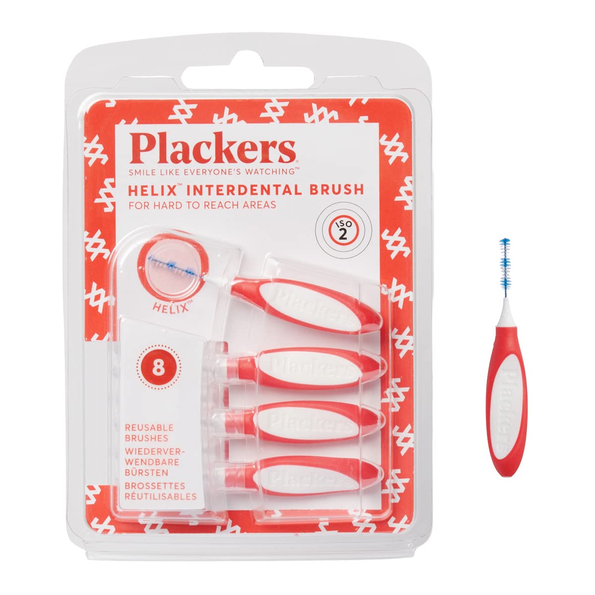 PLACKERS INTERDENTALE BORSTEL 8 STUKS ISO 2