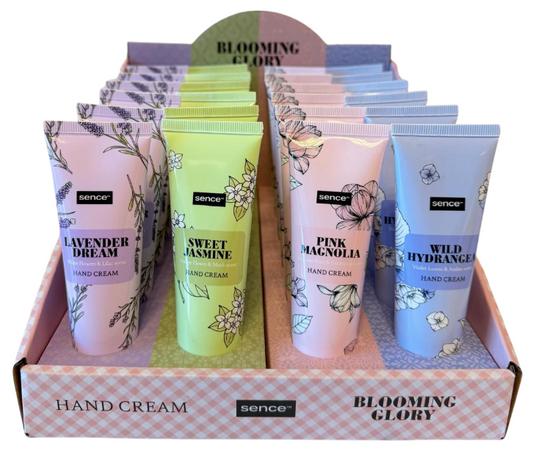 SENCE BLOOMING GLORY DISPLAY HANDCREME 50ML 24PCS 4ASS