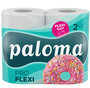 KEUKENROLLEN PALOMA 2-LAAGS 12X2 ROL    200 VELLEN
