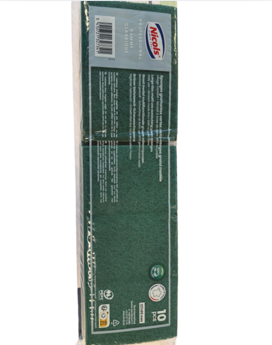 NICOLS PROFESSIONAL SCHUURSPONZEN CLASSIQUE GROOT 10ST 127X89MM