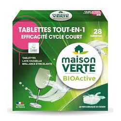 MAISON VERTE VAATWASTABLETTEN 28ST      NATRIUMPERCARBONAAT
