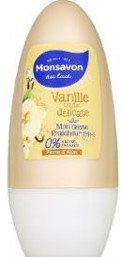 MONSAVON DEO ROLLER 50ML VANILLE TOUTE  DELICATE