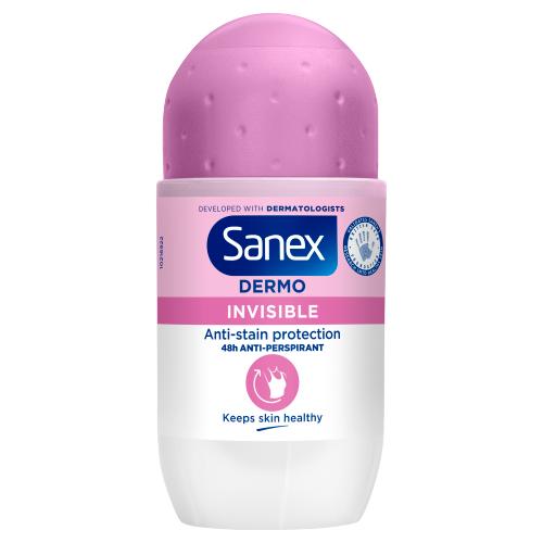 SANEX DEO ROLLER 50ML PH BALANCE DERMO      INVISIBLE