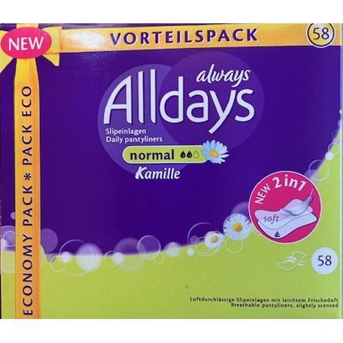 ALLDAYS INLEGKRUISJES 58 ST NORMAL KAMILLE