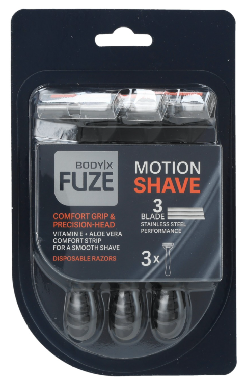 BODY-X FUZE WEGWERPSCHEERMES 3ST 3-BLADE