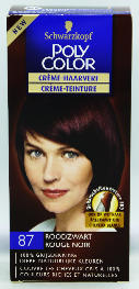 SCHWARZKOPF POLY COLOR HAARKLEURING 87 ROODZWART