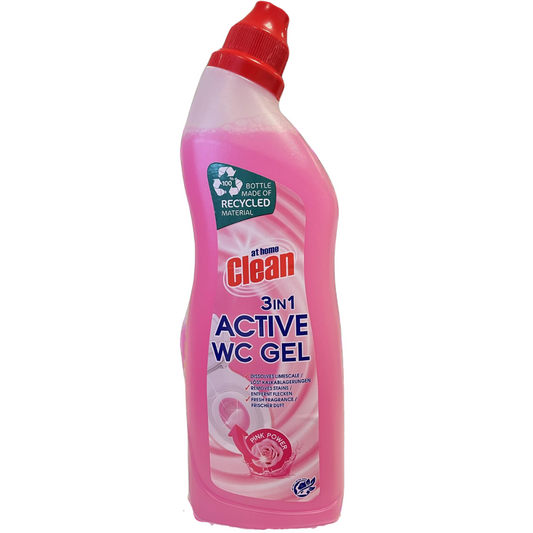 AT HOME CLEAN TOILETREINIGER ACTIVE CLEAN 3 IN 1 PINK POWER 750ML