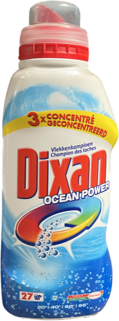 DIXAN VLOEIBAAR WASMIDDEL 27SC 1L OCEAN POWER VLEKKENKAMPIOEN 3 X GECONCENTREERD