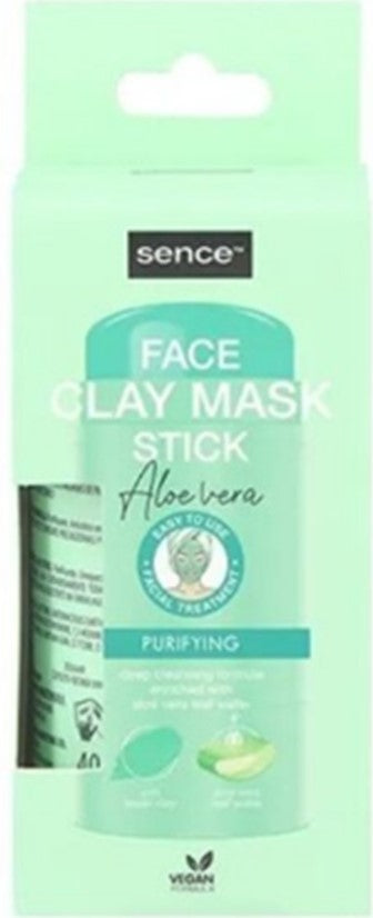 SENCE GEZICHTSMASKER CLAY STICK ALOE VERA 40GR