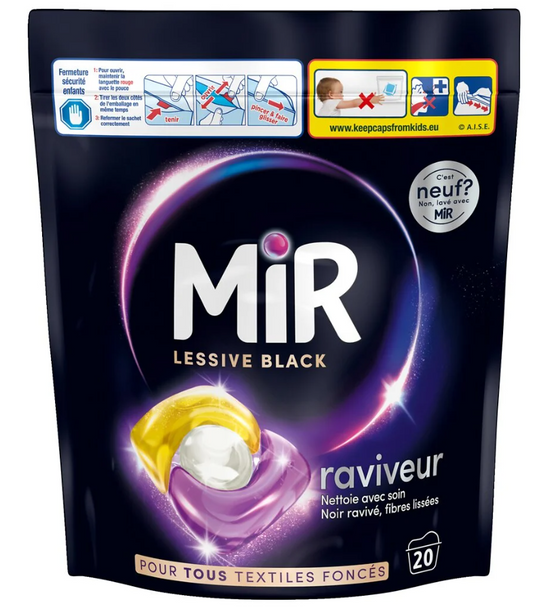 MIR WASMIDDEL PODS RAVIVEUR BLACK 20 PODS