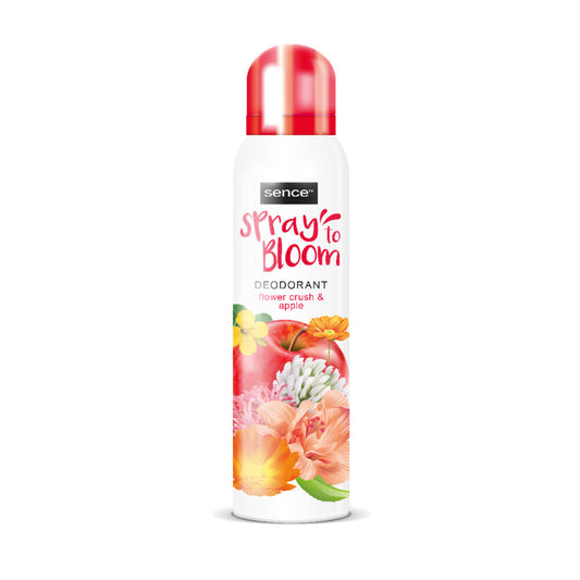 SENCE DEODORANT SPRAY 150ML SPRAY TO BLOOM FLOWER CRUSH & APPLE