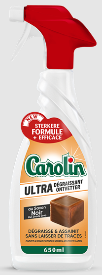 CAROLIN ONTVETTER SPRAY ZWARTE ZEEP 650ML