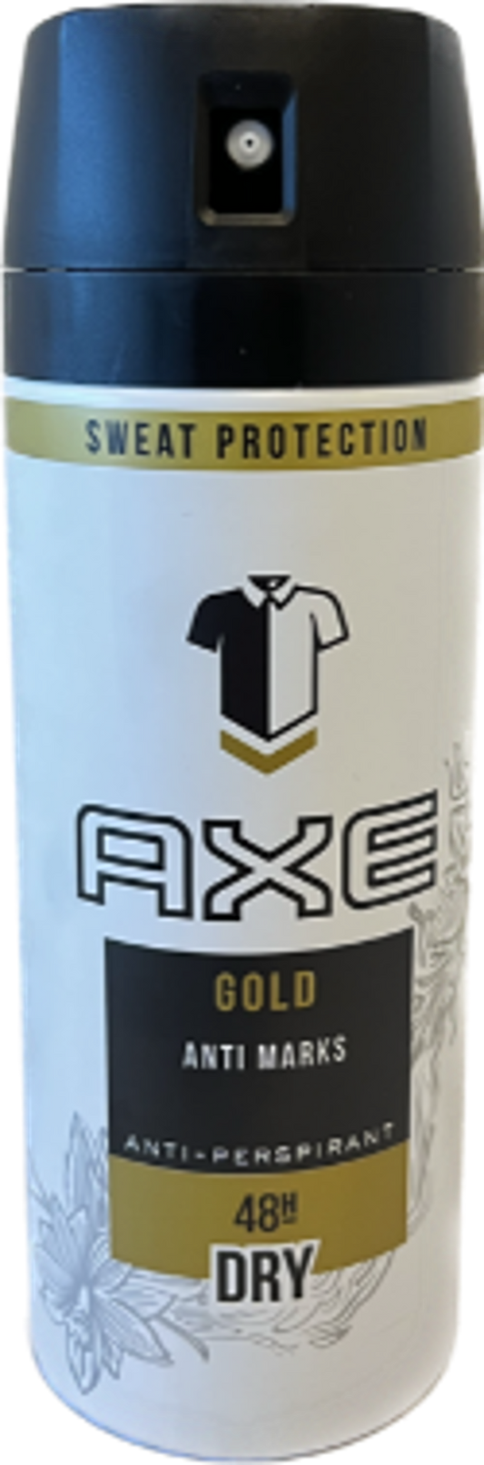 AXE DEODORANT 150ML GOLD ANTI MARKS